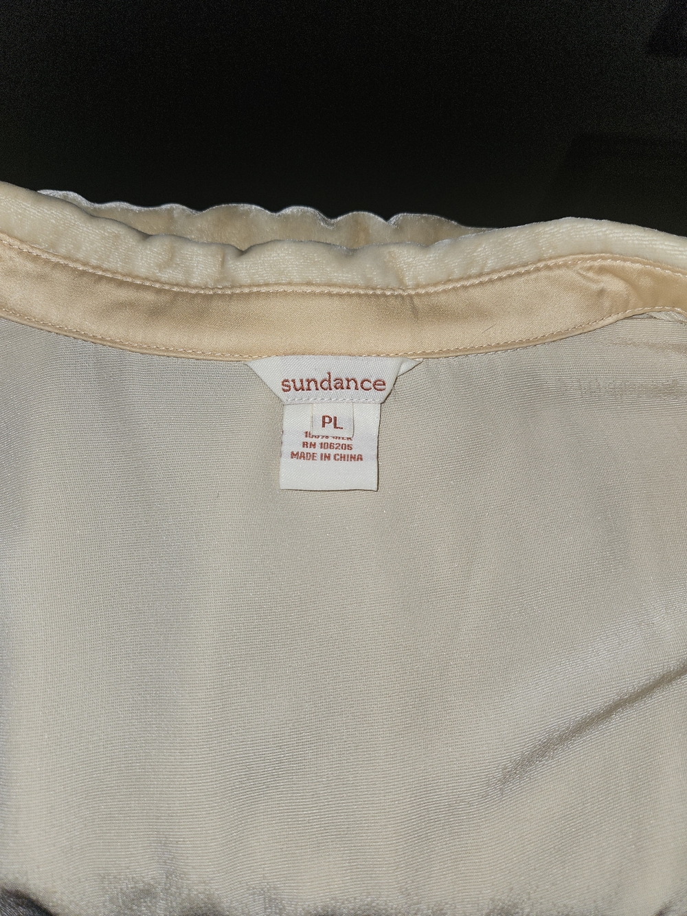 Sundance Women's Cream Sleepwear Top